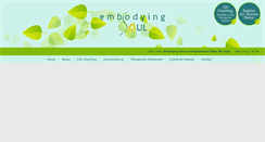 Desktop Screenshot of embodyingsoul.com